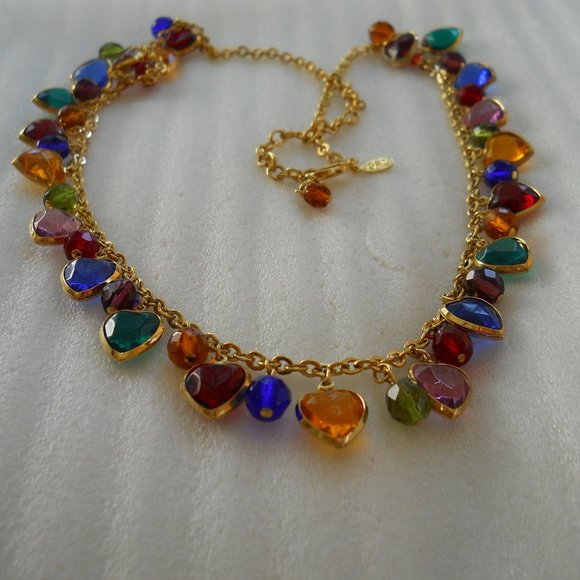 Joan Rivers Jewelry - Vintage Joan Rivers - Heart Charm Necklace     915